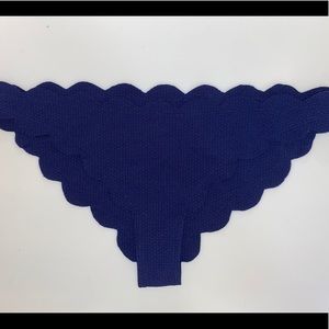 Marysia Swim Women’s Navy Scalloped Bikini Bottom